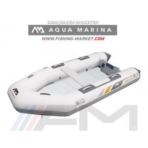 AQUA MARINA - Надуваема моторна лодка с твърдо дървено дъно и надуваем кил A-Deluxe Sport - 3.30 m